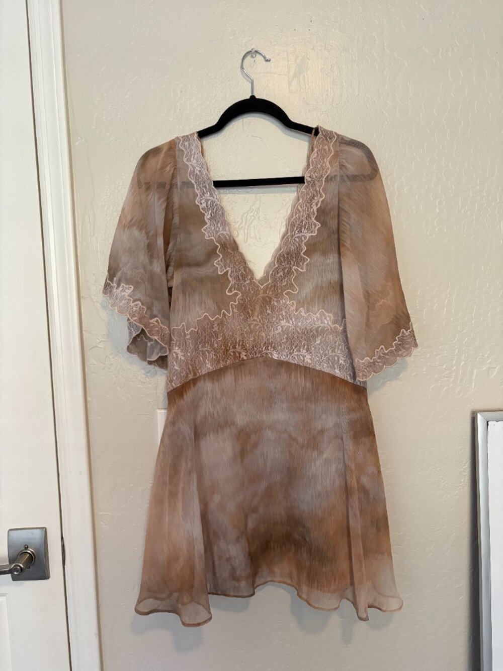 NWOT Free People Chance On Me Mini Dress in Pink Color Way Size Medium - Picture 4 of 10